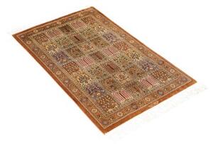 Tappeto Ghom Seta Geometrico Ocra Ruggine 59x90 Cm