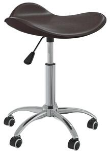 VidaXL Sedia da ufficio in Pelle finta marrone