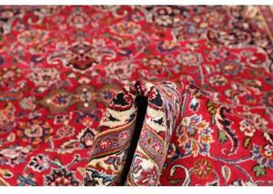 Tappeto Mashad Medaglione Floreale Rosso Blu Scuro 193x289 Cm