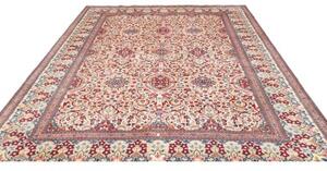 Tappeto Kashan Stilizzato Avorio Rosso 248x345 Cm