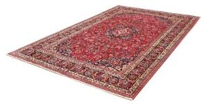 Tappeto Mashad Medaglione Floreale Rosso Blu Scuro 193x289 Cm