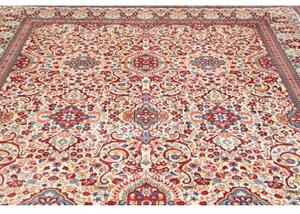 Tappeto Kashan Stilizzato Avorio Rosso 248x345 Cm