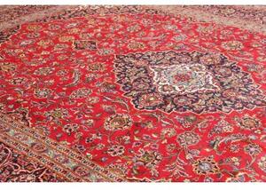 Tappeto Ardakan Medaglione Floreale Rosso Blu Scuro 300x403 Cm