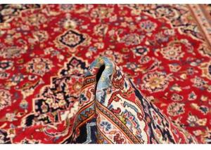 Tappeto Ardakan Medaglione Floreale Rosso Blu Scuro 198x292 Cm