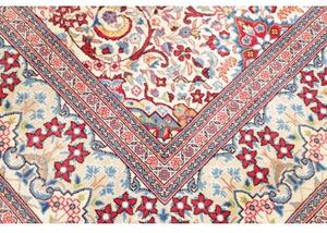 Tappeto Kashan Stilizzato Avorio Rosso 248x345 Cm