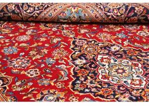 Tappeto Ardakan Medaglione Floreale Rosso Blu Scuro 200x320 Cm