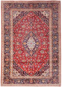 Tappeto Ardakan Medaglione Floreale Rosso Blu Scuro 205x292 Cm