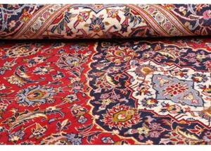 Tappeto Ardakan Medaglione Floreale Rosso Blu Scuro 205x292 Cm