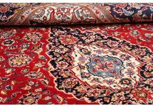 Tappeto Ardakan Medaglione Floreale Rosso Blu Scuro 198x292 Cm