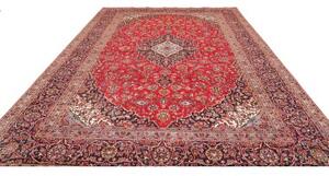 Tappeto Ardakan Medaglione Floreale Rosso Blu Scuro 300x403 Cm