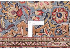 Tappeto Shahreza Medaglione Floreale Rosso Blu Scuro 287x430 Cm