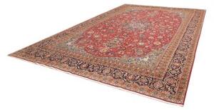 Tappeto Shahreza Medaglione Floreale Rosso Blu Scuro 287x430 Cm
