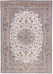 Tappeto Kashan Medaglione Floreale Beige Blu 200x285 Cm