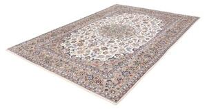 Tappeto Kashan Medaglione Floreale Beige Blu 200x285 Cm