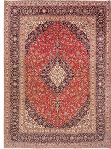 Tappeto Ardakan Medaglione Floreale Rosso Blu Scuro 300x410 Cm