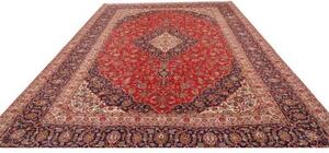 Tappeto Ardakan Medaglione Floreale Rosso Blu Scuro 300x410 Cm
