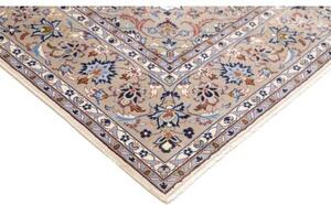 Tappeto Kashan Medaglione Floreale Beige Blu 200x285 Cm