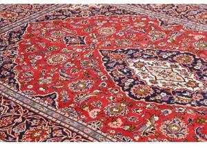 Tappeto Ardakan Medaglione Floreale Rosso Blu Scuro 202x320 Cm