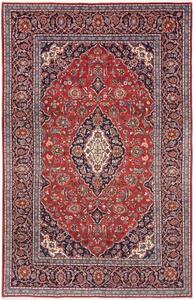 Tappeto Ardakan Medaglione Floreale Rosso Blu Scuro 202x320 Cm