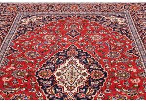 Tappeto Ardakan Medaglione Floreale Rosso Blu Scuro 202x320 Cm