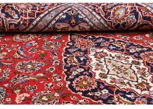 Tappeto Ardakan Medaglione Floreale Rosso Blu Scuro 202x320 Cm