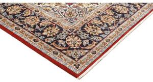 Tappeto Ardakan Medaglione Floreale Rosso Blu Scuro 216x327 Cm