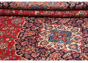 Tappeto Ardakan Medaglione Floreale Rosso Blu Scuro 300x405 Cm