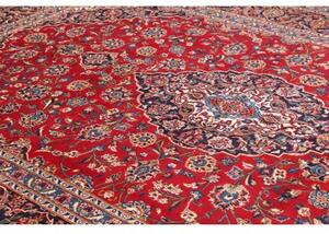 Tappeto Ardakan Medaglione Floreale Rosso Blu Scuro 260x378 Cm