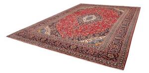 Tappeto Ardakan Medaglione Floreale Rosso Blu Scuro 303x405 Cm