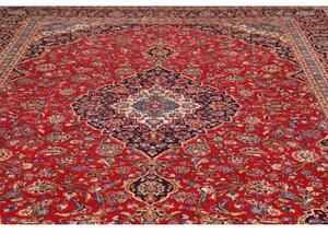 Tappeto Ardakan Medaglione Floreale Rosso Blu Scuro 300x405 Cm
