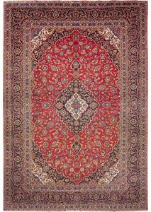 Tappeto Ardakan Medaglione Floreale Rosso Blu Scuro 290x432 Cm