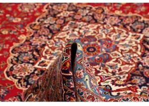 Tappeto Ardakan Medaglione Floreale Rosso Blu Scuro 310x408 Cm