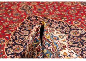 Tappeto Ardakan Medaglione Floreale Rosso Blu Scuro 303x405 Cm