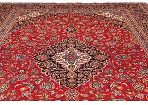 Tappeto Ardakan Medaglione Floreale Rosso Blu Scuro 290x432 Cm