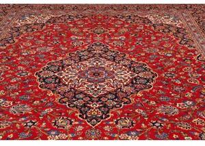 Tappeto Ardakan Medaglione Floreale Rosso Blu Scuro 310x408 Cm