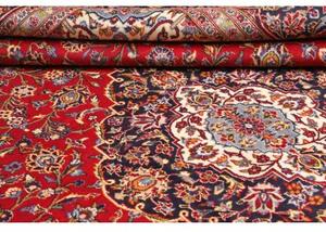 Tappeto Ardakan Medaglione Floreale Rosso Blu Scuro 293x400 Cm