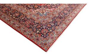 Tappeto Ardakan Medaglione Floreale Rosso Blu Scuro 310x408 Cm