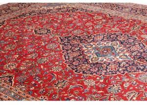 Tappeto Ardakan Medaglione Floreale Rosso Blu Scuro 300x405 Cm