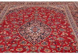 Tappeto Ardakan Medaglione Floreale Rosso Blu Scuro 260x378 Cm