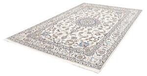 Tappeto Nain Kashmar Medaglione Floreale Avorio Blu 196x300 Cm