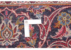Tappeto Mashad Medaglione Floreale Rosso Blu Scuro 240x332 Cm