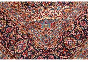 Tappeto Ardakan Medaglione Floreale Rosso Blu Scuro 282x392 Cm