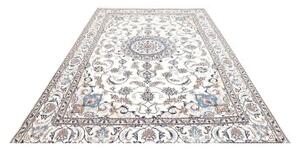 Tappeto Nain Kashmar Medaglione Floreale Avorio Blu 200x292 Cm