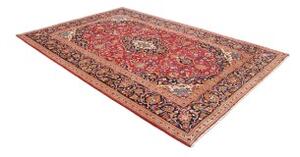 Tappeto Ardakan Medaglione Floreale Rosso Blu Scuro 203x300 Cm