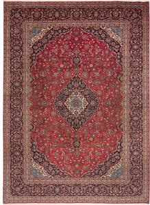 Tappeto Ardakan Medaglione Floreale Rosso Blu Scuro 300x410 Cm