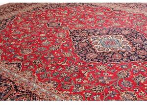 Tappeto Ardakan Medaglione Floreale Rosso Blu Scuro 300x410 Cm