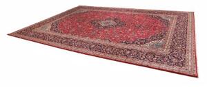 Tappeto Ardakan Medaglione Floreale Rosso Blu Scuro 300x410 Cm