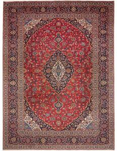 Tappeto Ardakan Medaglione Floreale Rosso Blu Scuro 298x400 Cm