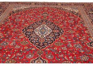 Tappeto Ardakan Medaglione Floreale Rosso Blu Scuro 298x400 Cm