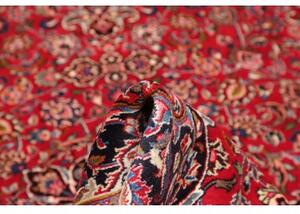 Tappeto Mashad Medaglione Floreale Rosso Blu Scuro 193x300 Cm